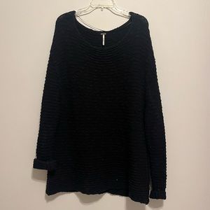 Free People Black Sweater